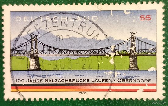 Германия 2003. 100 лет Salzachbrucke Laufen-Oberndorf