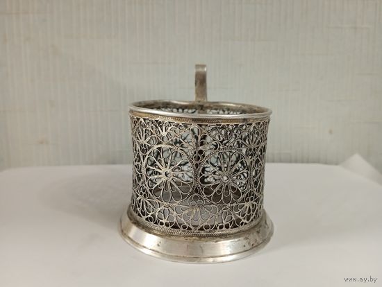 Подстаканник "Скань" 3.Мельхиор,СССР.