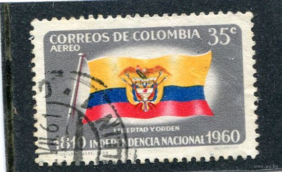 Колумбия. 150 лет независимости. Национальный флаг
