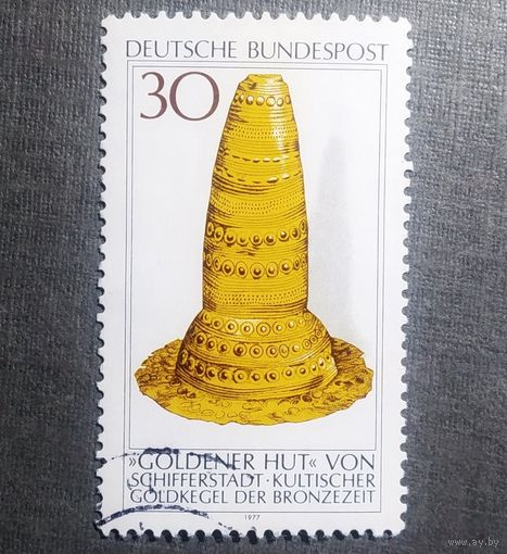 Марка Германия 1977 год Археология