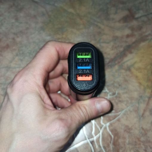 Блок питания универсальный, сетевое зарядное устройство 3 USB