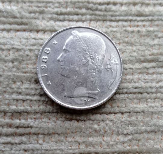 Werty71 Бельгия 1 франк 1988