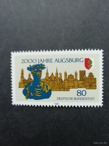ФРГ 1985 Марка "2000 лет городу Аугсбург" (чистая**) Mi.1234 каталог 2.00 евро