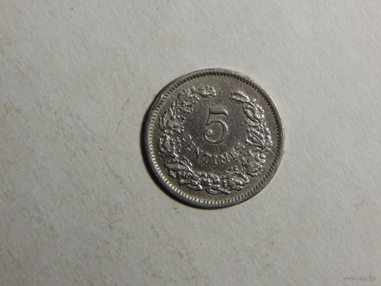 Люксембург 5 сантимов 1901г