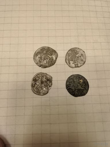 Двуденарий , 4 штуки. (1569,1566,1620 год). ВКЛ.