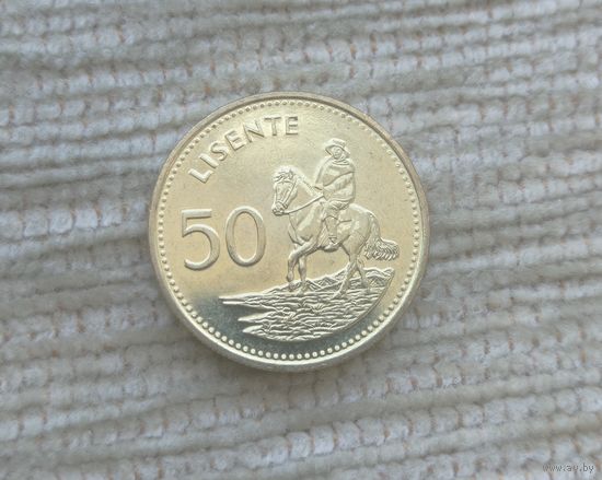Werty71 Лесото 50 лисенте 2018 центов Всадник 1 2