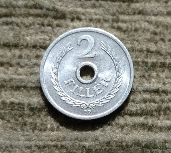 Werty71 Венгрия 2 филлера 1973