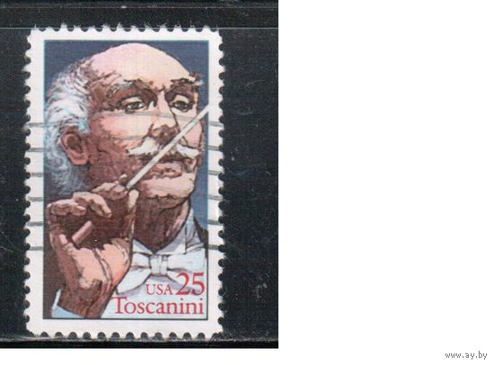 США-1989, (Мих.2037),  гаш., Личности,Дирижер (одиночка)