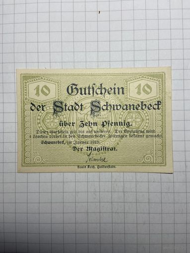 Нотгельд 10 пфеннигов Германия-3012