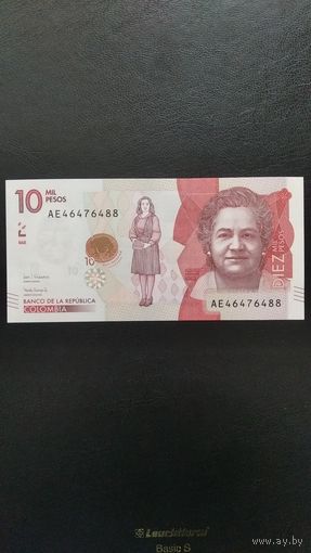 Колумбия 10000 песо, 2017г.