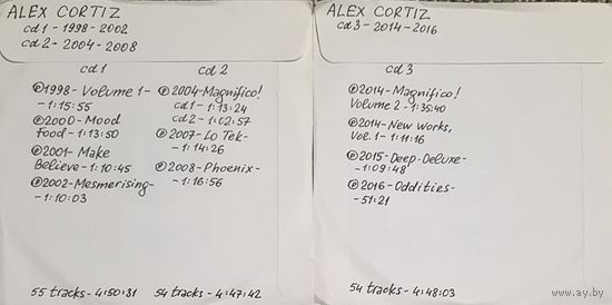 CD MP3 дискография Alex CORTIZ - 3 CD