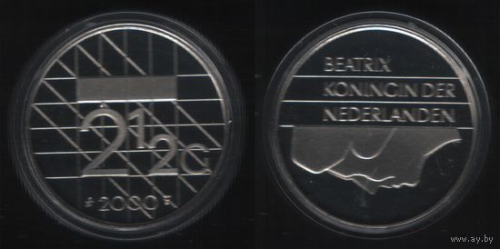 Нидерланды km206 2 1/2 гульдена 2000 год капсула (_6