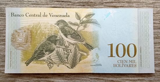 Werty71 Венесуэла 100 боливаров 2017 UNC банкнота