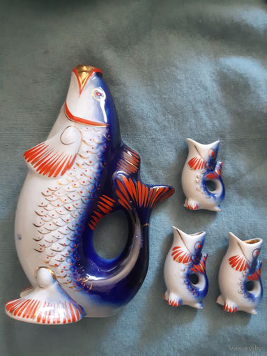 Графин рыба с рыбками СССР