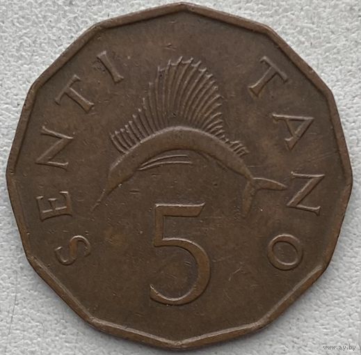 Танзания 5 сенти 1976 г.