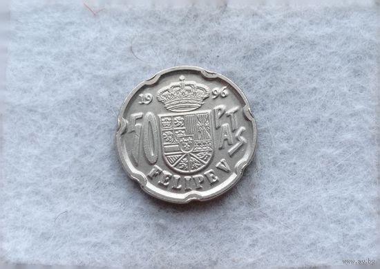 Werty71 Испания 50 песет 1996 Филипп V