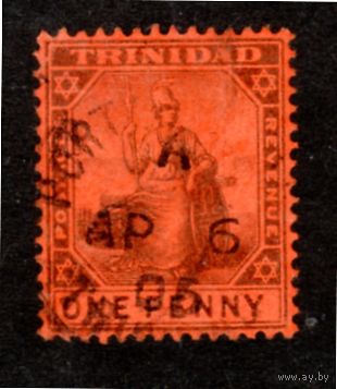 Тринидад и Тобаго.Ми-55.Сидящая Britannia. Серия: TRINIDAD. 1904