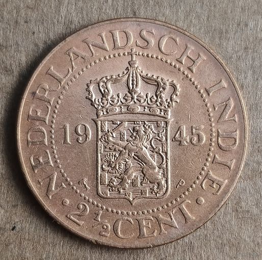 Голландская Ост-Индия 2.5 цента, 1945 г., KM# 316