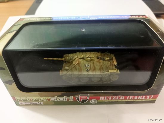 Танк Hetzer (Early) Hilde unident. unit, Nove Mesto, Czechia, April 1945. Panzerstahl 1/72