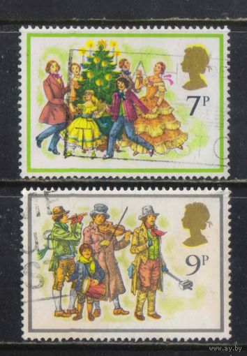Великобритания 1978 EII Рождество Праздник семьи вокруг елки Музыканты #777-8