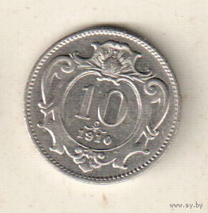 Австрия 10 геллер 1910