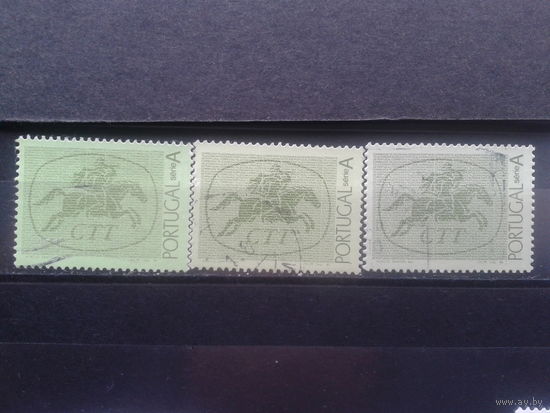 Португалия, 1985. стандарт. Почтовая эмблема. Оттенки цвета