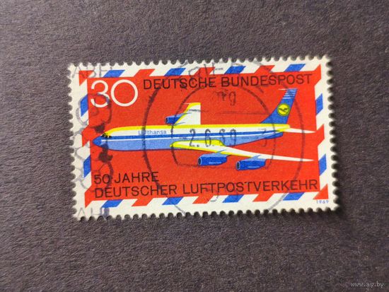 Германия 1969. 50-летие немецкой авиапочты