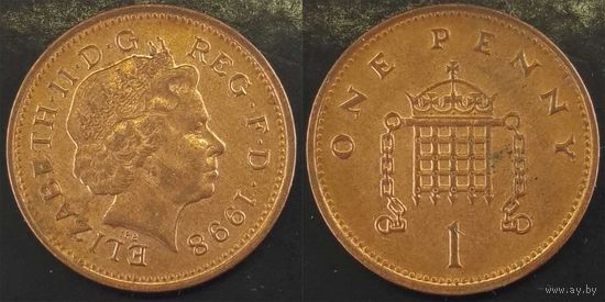 1 пенни 1998г Великобритания