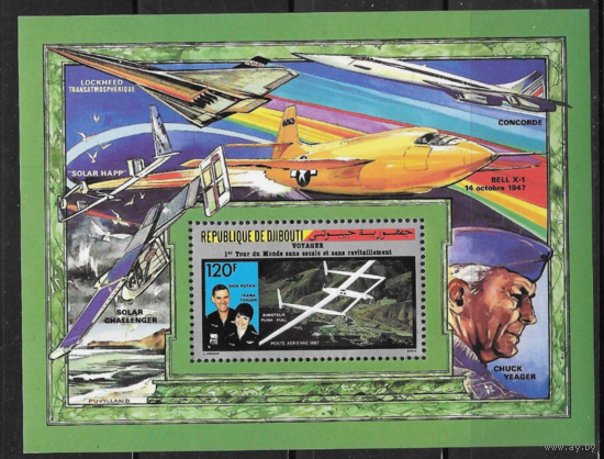 1987 Джибути авиация Самолеты   MNH