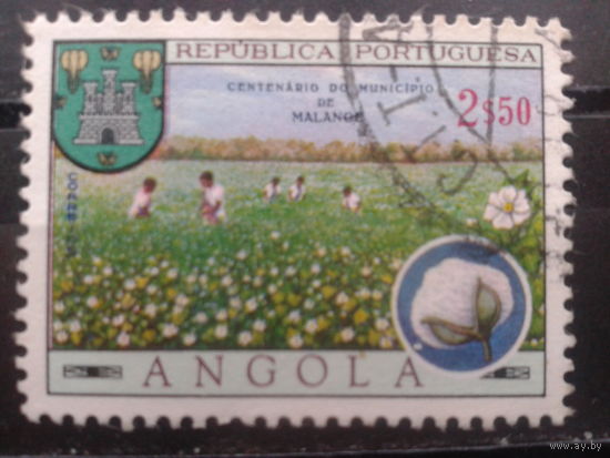 Ангола, колония Португалии, 1970. 100 лет городу Маланже, герб