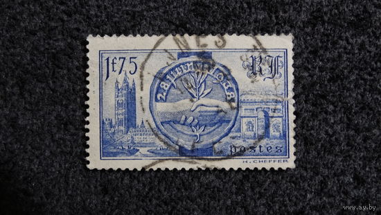 Французская почтовая марка 1938 г.