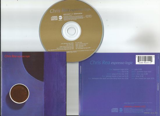CHRIS REA - Espresso Logic (EUROPE аудио CD 1993)