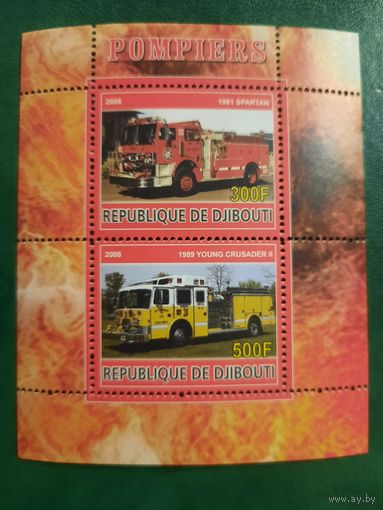 Джибути 2008. Пожарный транспорт. Блок