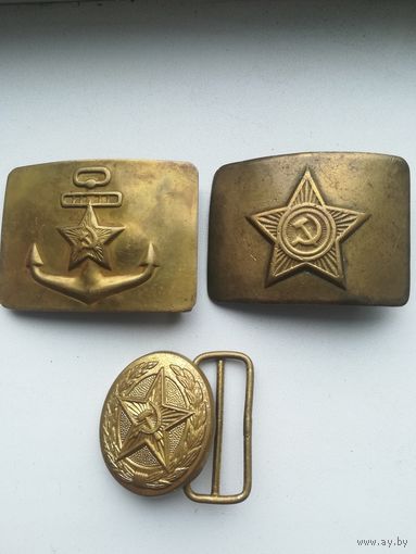 Сборный лот военных пряжек.Цена за все.