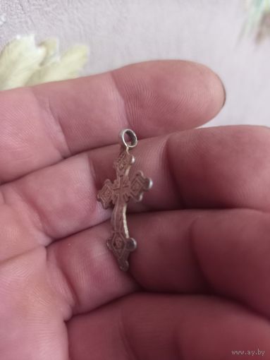 Крестик серебряный 84 проба