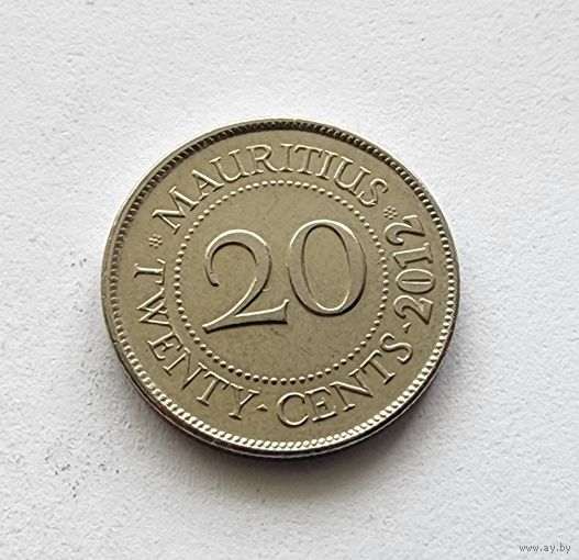 Маврикий 20 центов, 2012