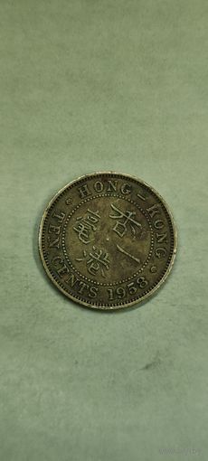 Гонконг 10 цент 1958