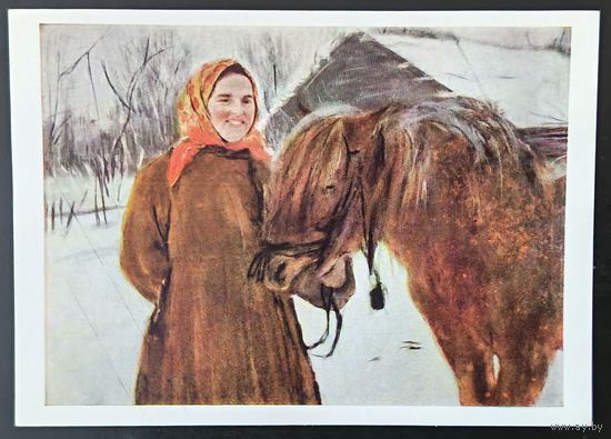 Комплект из 12 открыток без обложки (не хватает 4) Творчество В.Серова 1966 Выпуск 2