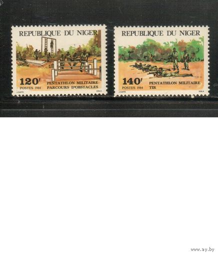 Нигер-1984 (Мих.883-884) ** , Армия, Оружие (полная серия)