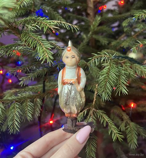 Елочная игрушка маленький мук СССР