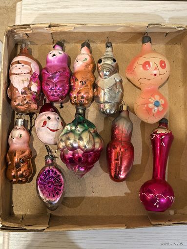 Ёлочный игрушки СССР, с Рубля, 25шт