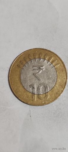 Индия 10 рупий 2015