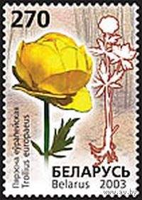 Марки "Купальница европейская", "Ирис сибирский"