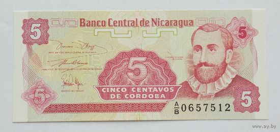 Никарагуа 5 сентаво 1991