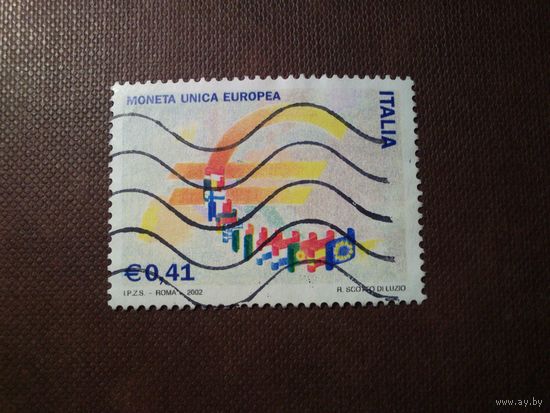 Италия 2002 г .Введение евро  . /16а/