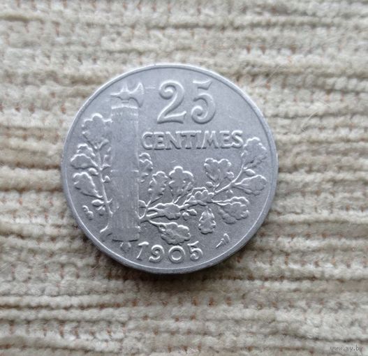 Werty71 Франция 25 сантимов 1905