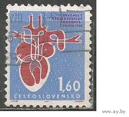 Чехословакия. 4-й кардиологический конгресс. Прага. 1964г. Mi#1482.