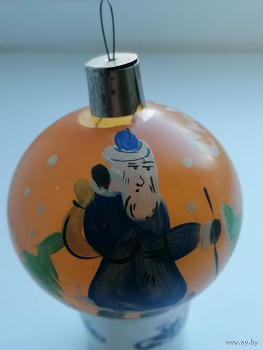 Елочная игрушка СССР, Шар - С Новым годом, торги с Рубля