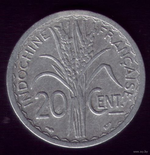 20 сантимов 1945 год Французский Индо-Китай