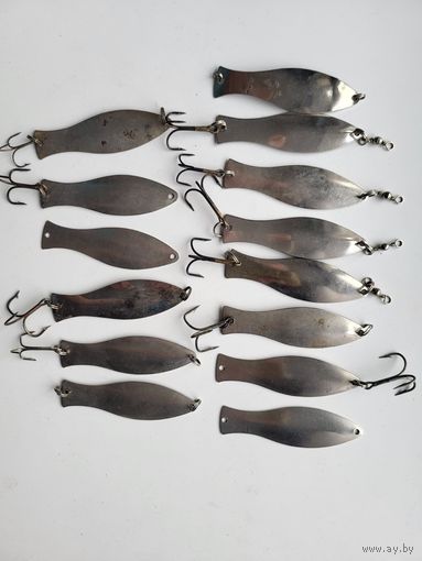 Блесна ПЛОТВИЧКА "Военохот номер 4" СССР, клеймо.